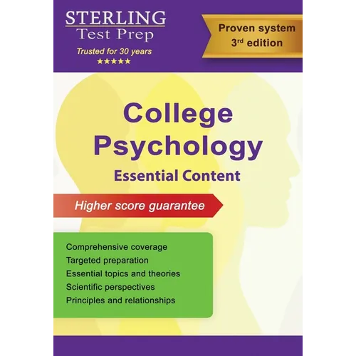 College Psychology: Study Guide Essential Content for College Students - Paperback