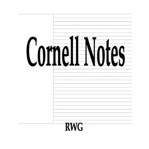 Cornell Notes: 50 Pages 8.5