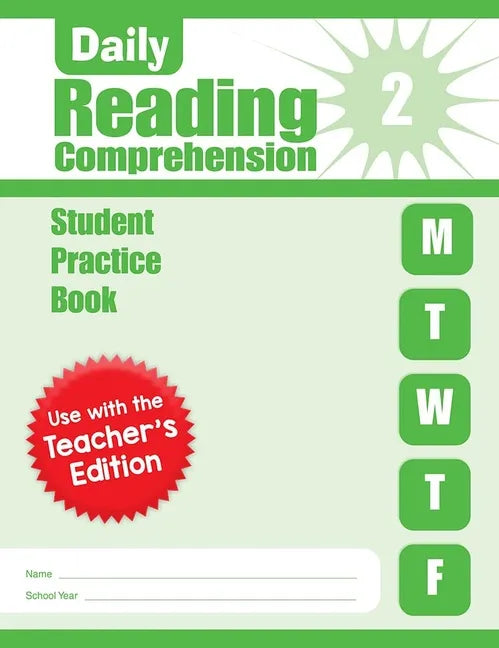 Daily Reading Comprehension, Grade 2 Student Edition Workbook - Paperback