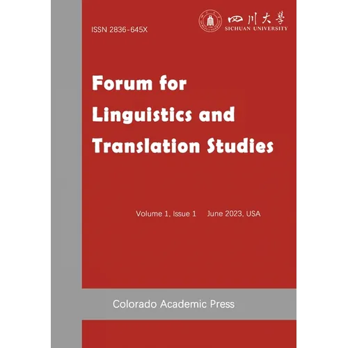 Forum for Linguistics and Translation Studies Issue I - Paperback