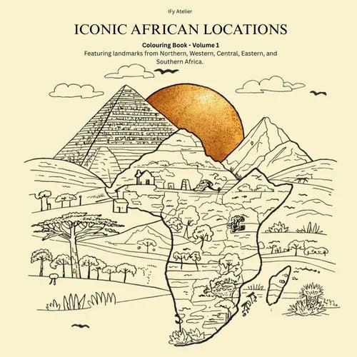 Iconic African Locations Colouring Book Volume 1 - Paperback