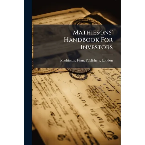 Mathiesons' Handbook For Investors - Paperback