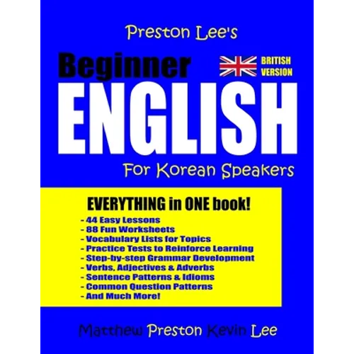 Preston Lee's Beginner English For Korean Speakers (British Version) - Paperback
