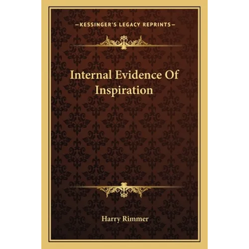 Internal Evidence Of Inspiration - Paperback