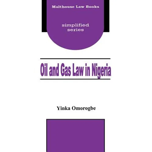 Oil and Gas Law in Nigeria - Paperback