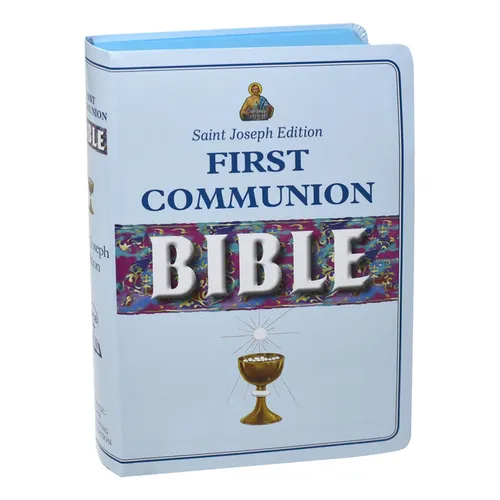 New Catholic Bible -- Med. Print Dura Lux (Boys Communion) - Imitation Leather