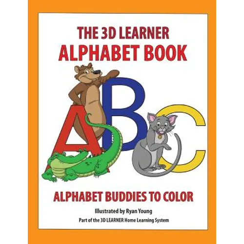 3D Learner Alphabet Book: Alphabet Buddies to Color - Paperback