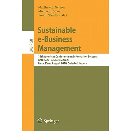 Sustainable e-Business Management - Paperback