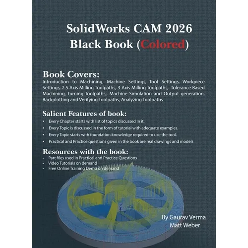 SolidWorks CAM 2026 Black Book: (Colored) - Hardcover