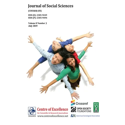 Journal of Social Sciences (COES&RJ-JSS) Vol.8 No.3 - Paperback