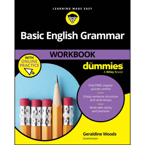 Basic English Grammar Workbook for Dummies with Online Practice Quizzes - Paperback
