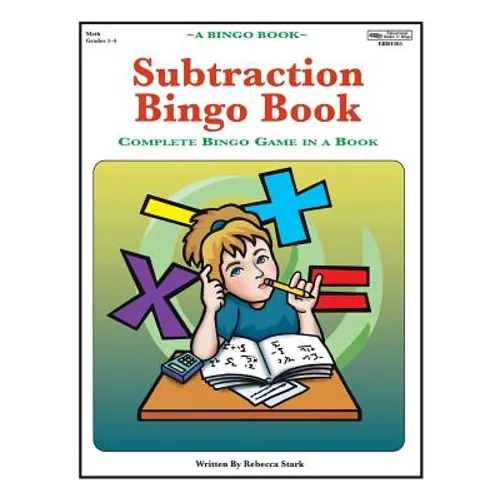 Subtraction Bingo Book: Complete Bingo Game In A Book - Paperback