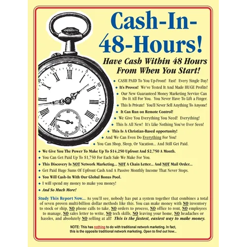 Cash-In-48-Hours! - Paperback
