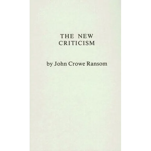 The New Criticism