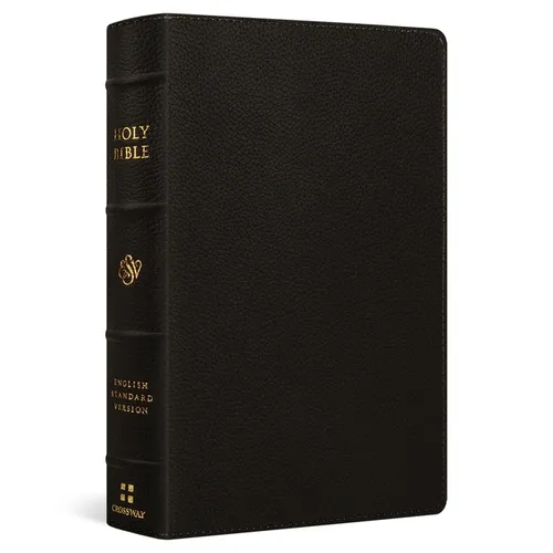 ESV Giant Print Personal Size Bible, Red Letter (Buffalo Leather, Deep Brown) - Leather