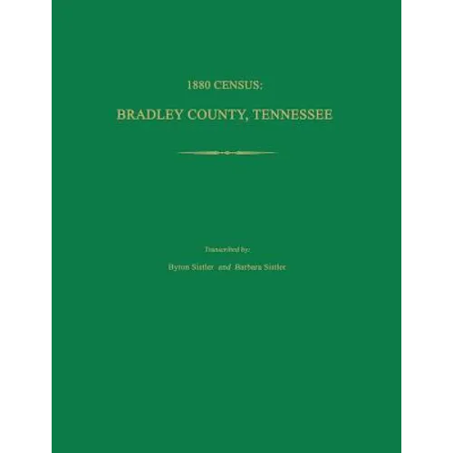 1880 Census, Bradley County, Tennessee - Paperback