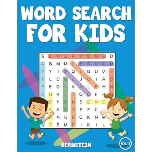 Word Search for Kids: 200 Easy Word Search Puzzles with Solutions - Large Print (Vol.1) - Paperback