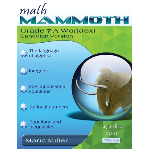 Math Mammoth Grade 7-A Worktext, Canadian Version - Paperback