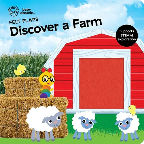 Baby Einstein: Discover a Farm Felt Flaps - Board Book