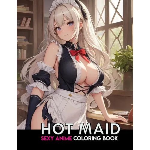 Sexy Anime Coloring Book: HOT MAID: NSFW Anime Girls Coloring Pages with Naughty Women Illustrations for Adults. - Paperback