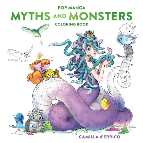 Pop Manga Myths and Monsters Coloring Book - Paperback