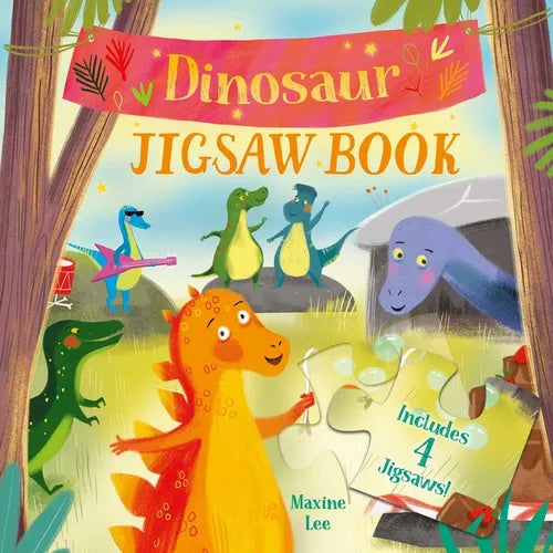 Dinosaur Jigsaw Book: Includes 4 Jigsaws! - Hardcover
