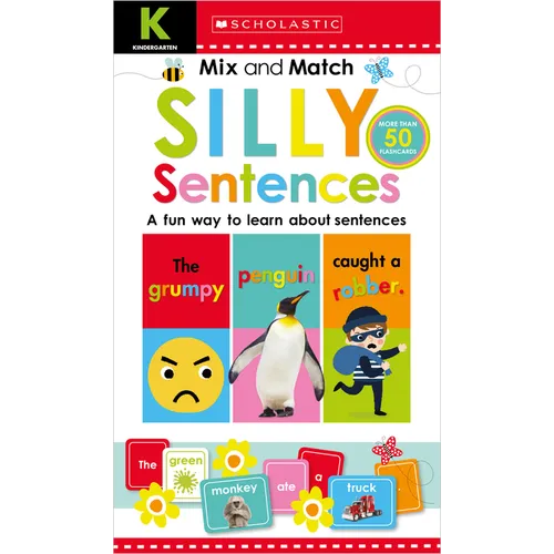 Mix & Match Silly Sentences Kindergarten Workbook: Scholastic Early Learners (Workbook) - Hardcover