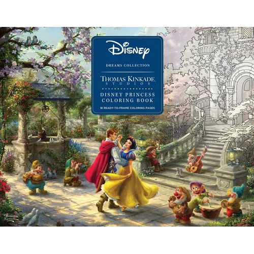 Disney Dreams Collection Thomas Kinkade Studios Disney Princess Coloring Poster - Paperback