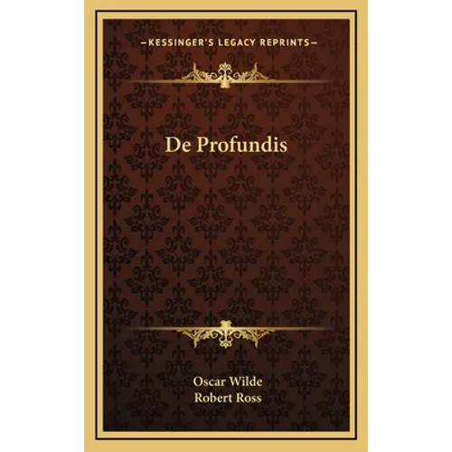 De Profundis - Hardcover