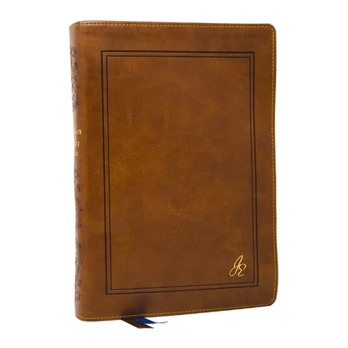 The Jonathan Edwards Study Bible: Experience Abiding Joy in Christ (Nkjv, Brown Leathersoft, Red Letter, Comfort Print) - Imitation Leather