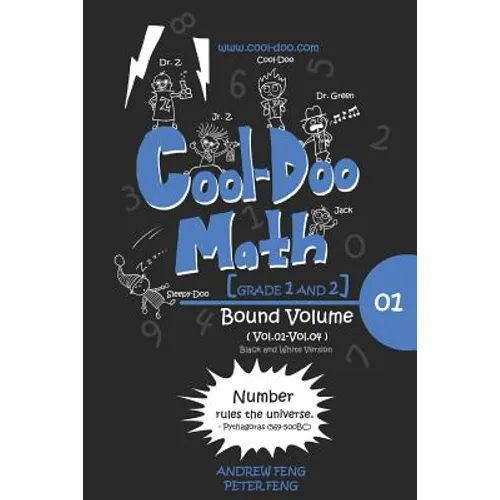 Cool-Doo Math - Grade 1&2 - Bound Vol.01 - Black & White Version - Paperback