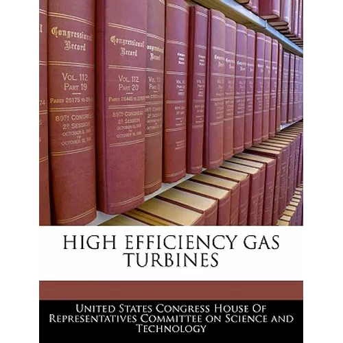 High Efficiency Gas Turbines - Paperback