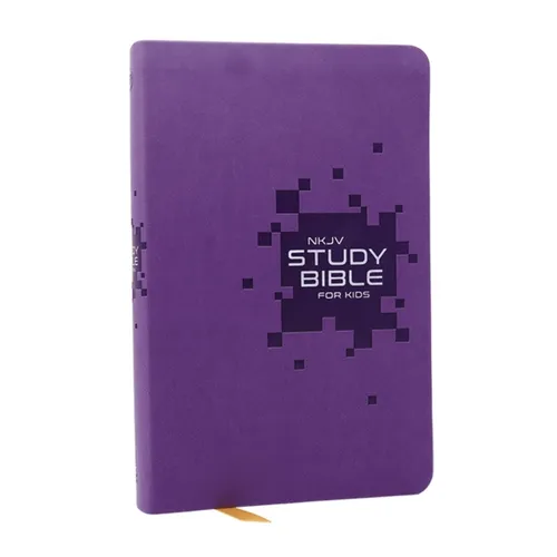 NKJV Study Bible for Kids, Purple Leathersoft: The Premier Study Bible for Kids