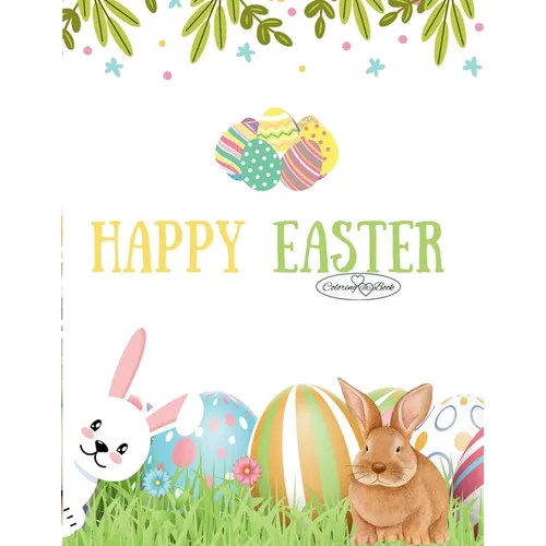 Happy Easter Coloring Book - Paperback