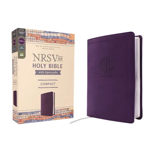 Nrsvue, Holy Bible with Apocrypha, Compact, Leathersoft, Purple, Comfort Print
