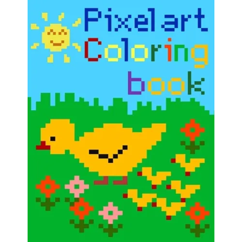 Pixel art coloring book - Paperback