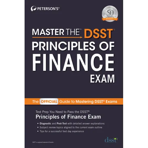 Master the Dsst Principles of Finance Exam - Paperback