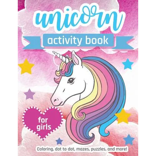 Unicorn Activity Book: For Girls 100 pages of Fun Educational Activities for Kids, 8.5 x 11 inches - Paperback