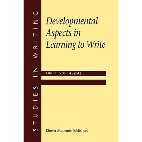 Developmental Aspects in Learning to Write - Hardcover