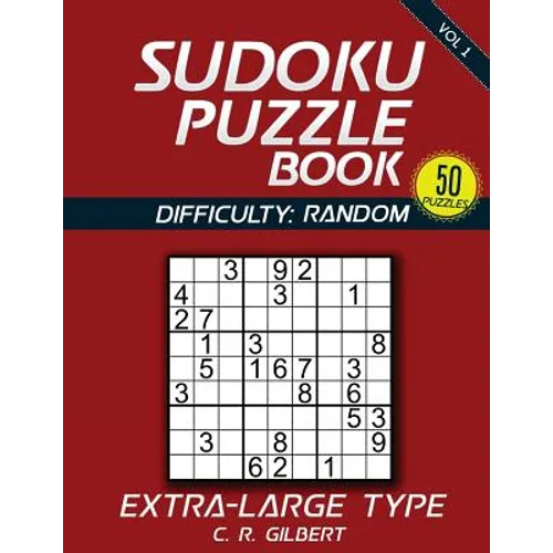 SUDOKU Puzzle Book - Extra Large Type (Vol 1) - Paperback