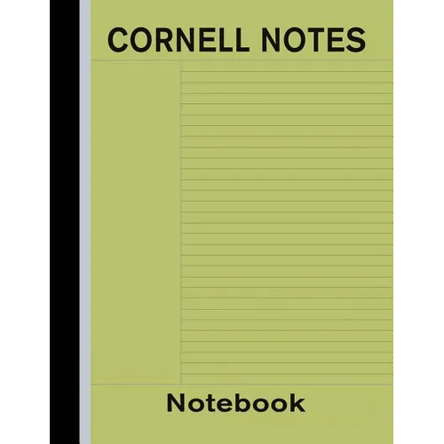 Cornell Notes Notebook: Note Taking Paper - Green