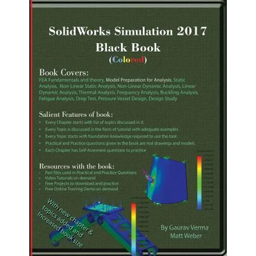 SolidWorks Simulation 2017 Black Book (Colored) - Paperback