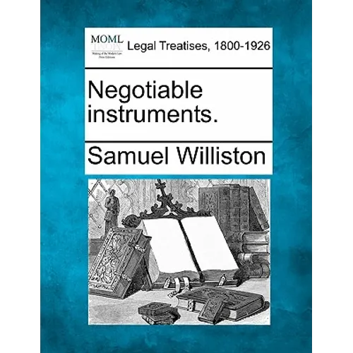 Negotiable Instruments. - Paperback
