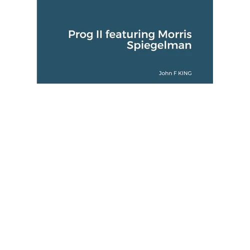 Prog II featuring Morris Spiegelman - Paperback