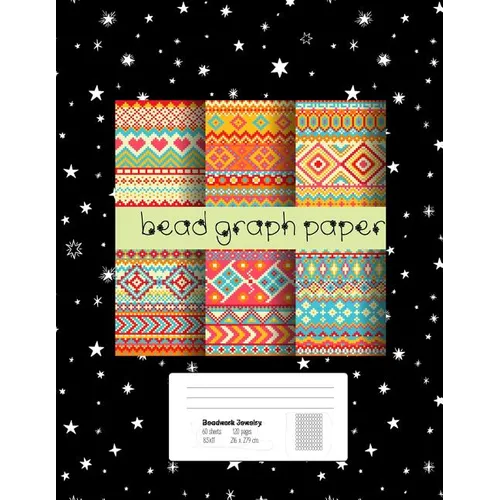 Bead Graph Paper: Graph Paper for Bead Pattern Designs Your Favorite/ Loomed Bead Projects/ Bracelet, Jewelry, Earring, Necklace /8.5