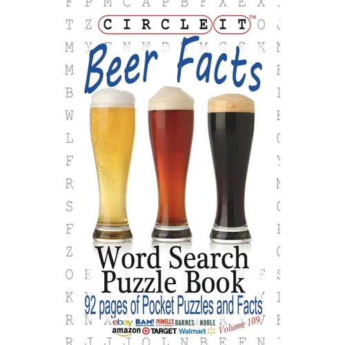 Circle It, Beer Facts, Word Search, Puzzle Book - Paperback