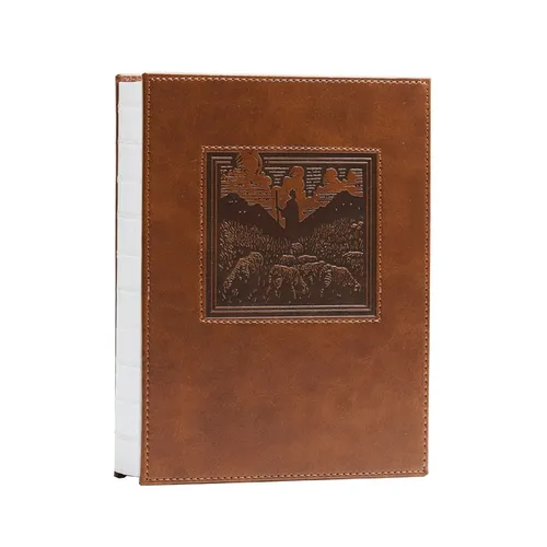 NKJV New Testament, Tracing Edition: Engaging the Scripture Word by Word (Brown Leathersoft Over Board) - Hardcover