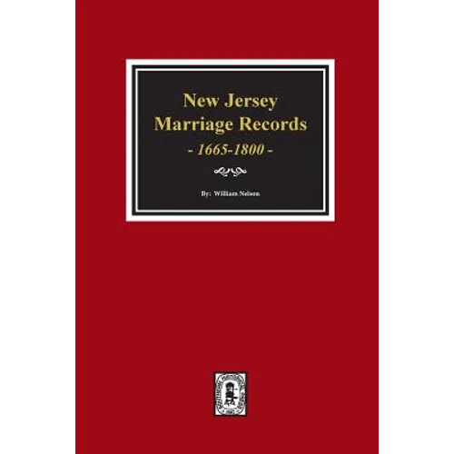 New Jersey Marriage Records, 1665-1800. - Paperback