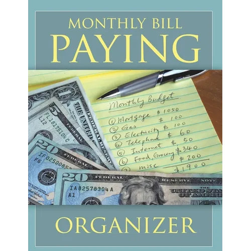 Monthly Bill Paying Organizer - Paperback