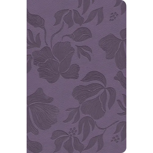 CSB Large Print Personal Size Reference Bible, Optimal Type, Digital Study Edition, Purple Leathertouch, Indexed - Imitation Leather